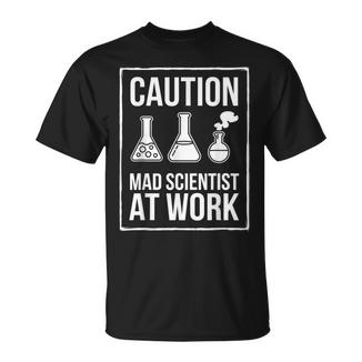 Científico Loco En El Trabajo Experimentos De Laboratorio Niños Es Hombres Camiseta unisex - Regaloses