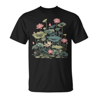 Fleur De Lotus Botaniqueintage Pour Fille T-Shirt - Cadeauxyz