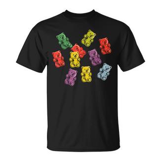 Lustiger Gummibärchen Bonbon-Mix T-Shirt - Geschenkecke