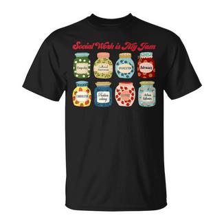 Social Work Is My Jam Advocate Support School Social Worker T-Shirt - Monsterry