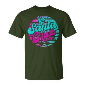 Santa Cruz City Californiaintage Retro Souvenir Surfer T-Shirt - Geschenkecke