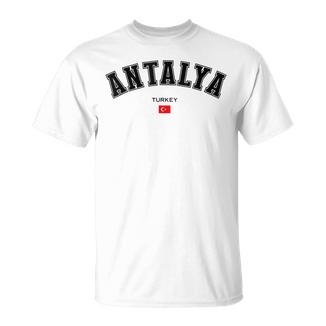 Bandera Turca De Recuerdo De Antalya Turquíaiaje Patriótico Camiseta unisex - Regaloses