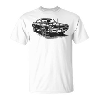 Gráfico Clásico De Muscle Car Retrointage De Los Años 60 Y 70 Para Amantes De Los Coches Camiseta unisex - Regaloses