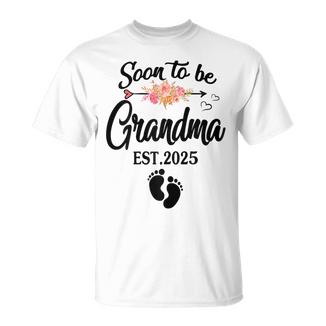 Soon To Be Grandma 2025 Mother's Day For New Grandma T-Shirt - Thegiftio UK