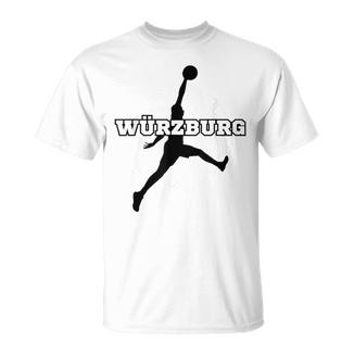 Würzburg Basketball Fan Support Franken Stadium Red Red T-Shirt - Geschenkecke