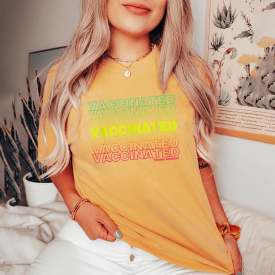 T-shirt Personnalisé 'Merci Science' - Marque Gildan - Toutes Tailles - Noir - Neuf Avec étiquettes