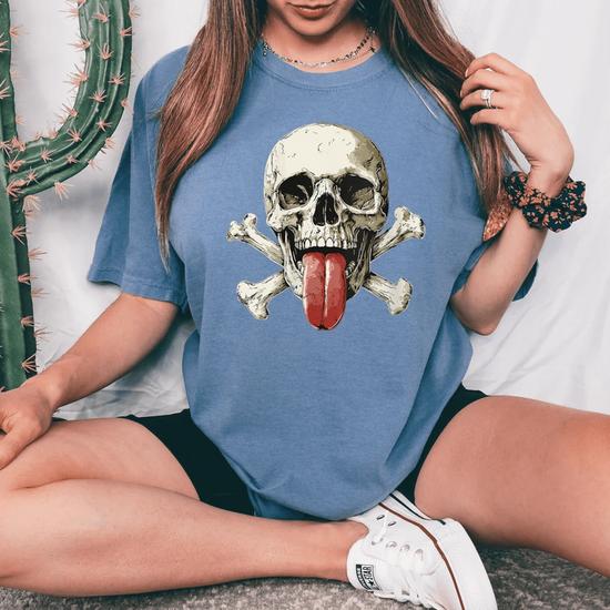 T-shirt Garçon Pirate Squelette - Imprimé Crâne Os Croisés - Taille L (14 Ans) - Fruit Of The Loom - Neuf