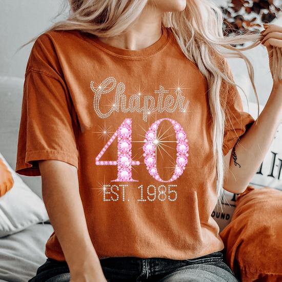 Chapter 40 Est 1985 Happy 40Th Birthday Girl Women's