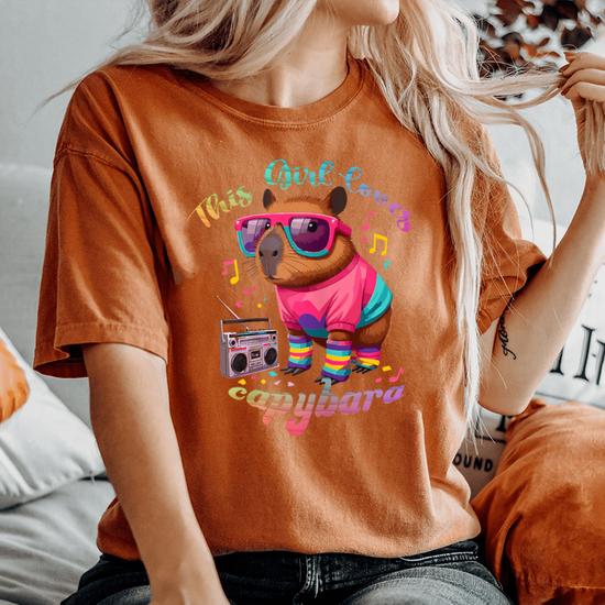 Niñas Grandes Camisas Lindas Para NiÃ±as Camiseta Naranja Niña