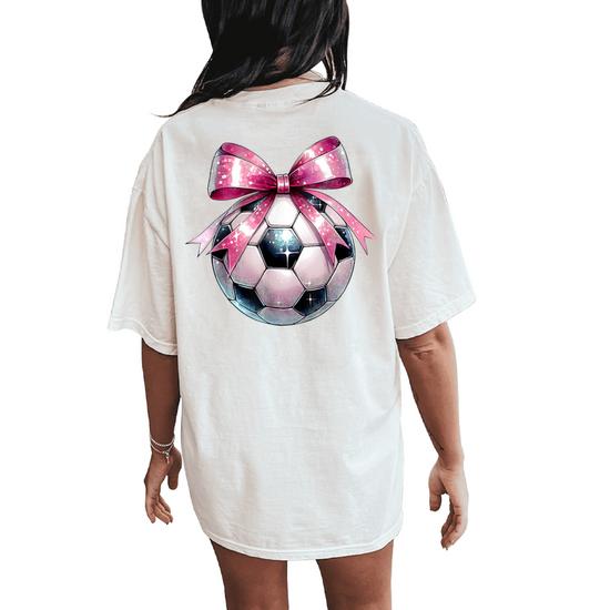 Bows Shirt For Women Trendy Coquette Aesthetic Bow Graphic T-Shirt Oversized Pink Bow Tee Tops At Women's Clothing Store