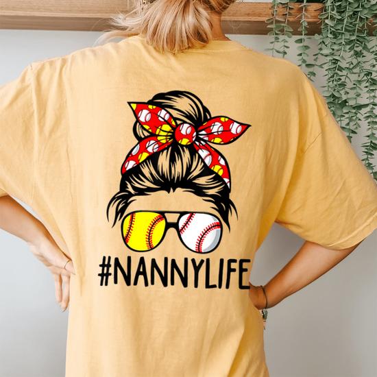 Womens Baseball Nanny, Baseball Tshirt For Women Womens Baseball Nanny, Baseball Tshirt For Women