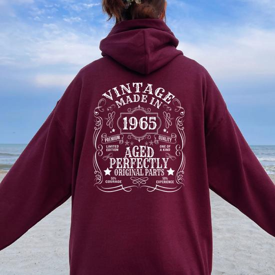 Sweat Capuche Adulte Anniversaire 60 Ans | Idée Cadeau Original