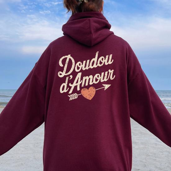 Sweat à Capuche Femme Noël Et Saint-Valentin - Design Mignon, Manches Longues, Pour Automne-hiver