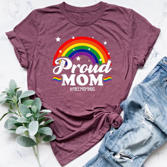 Proud Lgbt Mom T-Shirt Gay Pride Mother Tee Proud Lgbt Mom T-Shirt Gay Pride Mother Tee